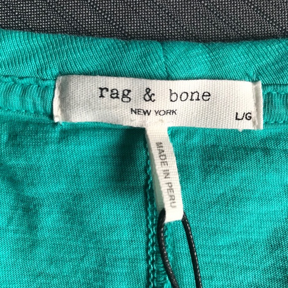 NWOT rag & bone New York slub vee t-shirt - Picture 5 of 11